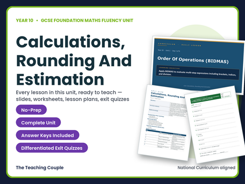 Year 10 Calculations Rounding Estimation | GCSE Foundation Maths | 6 Lessons