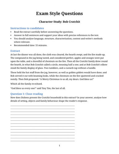 A Christmas Carol – Bob Cratchit