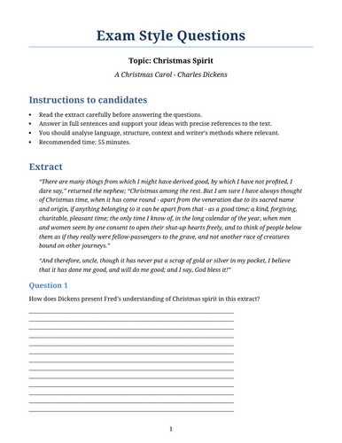A Christmas Carol – Christmas Spirit