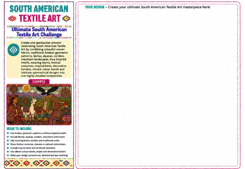 Ultimate South American Textile Art Challenge | South American Textile Art Worksheet