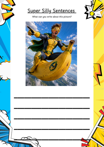 Superhero Silly Sentences