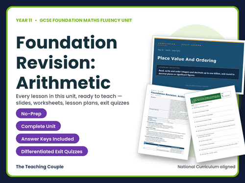 Year 11 Foundation Revision Arithmetic | GCSE Foundation Maths | 6 Lessons