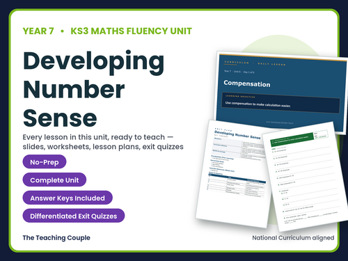 Year 7 Number Sense | KS3 Maths | 6 Lessons + Answers
