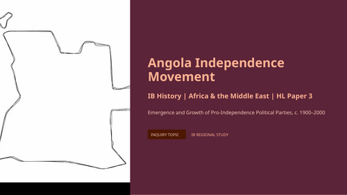 IB History HL Africa: Angola Independence Movement - Political Parties