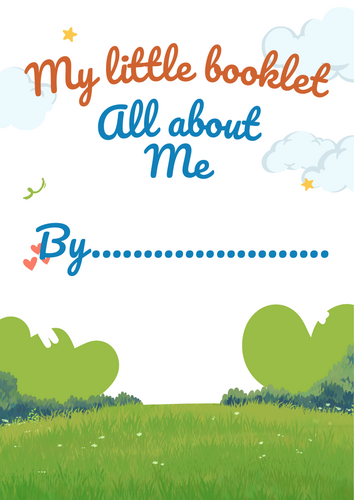 All About Me Booklet EYFS & KS1 Transition Activity Nursery, Reception & New School Keepsake