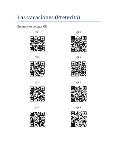 QR code Spanish holidays