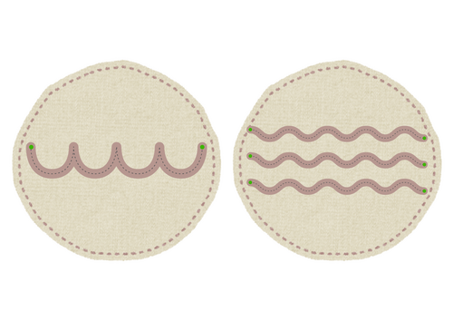 Mark Making Shapes on Neutral Circles