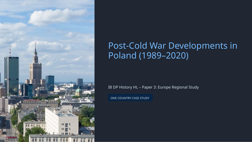 IB History HL Europe during & after the Cold War: Post-Cold War Developments in Poland