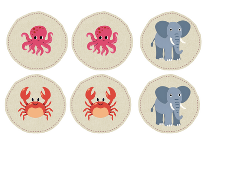 Animal Matching Cards