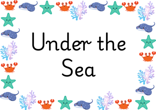 EYFS Under the Sea Complete Continuous Provision Enhancement Pack | 100 Pages | EYFS & Year 1