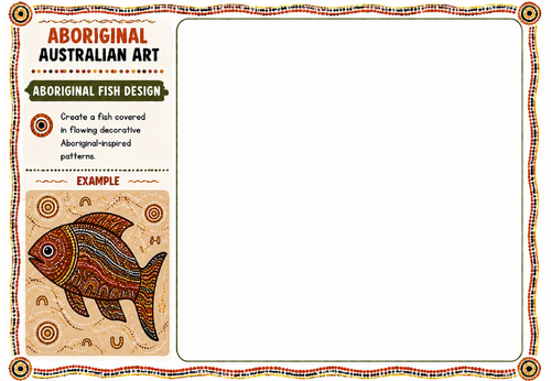Aboriginal Australian Art – Australian Night Sky | KS2 KS3 Art Worksheet | Landscape Drawing Activit