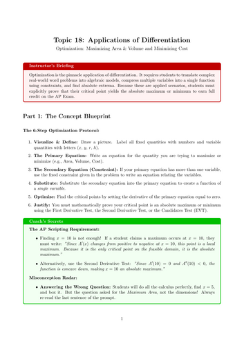 Applications of Differentiation  | Ready-to-Teach Resource | Maths Cover Work & Home Learning