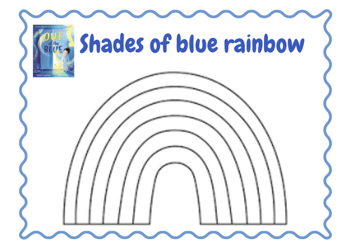 Shades of Blue Rainbow