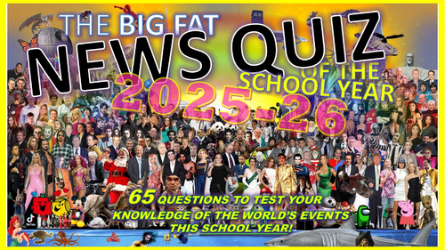 The BIG FAT NEWS QUIZ of the School Year 2025 - 2026 July End of Summer Term Form Registration Cover