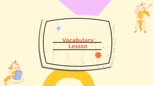English Vocabulary Lesson