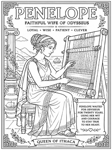 Penelope Greek Mythology Poster