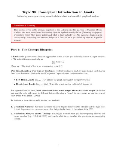 Ready-to-Teach Resource: Conceptual Introduction to Limits | Cover Work & Home Learning