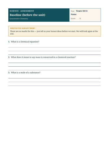 GCSE Chemistry: Quantitative Chemistry (Moles) | Full Unit + RP (AQA)