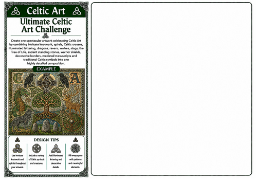 Ultimate Celtic Art Challenge | Celtic Art Mega Drawing Worksheet | KS2 KS3