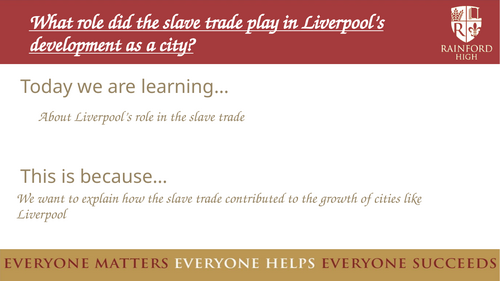 L8 - the role of the slave trade in Liverpool's development