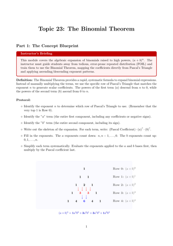 Ready-to-Teach Resource: The Binomial Theorem | Cover Work & Home Learning