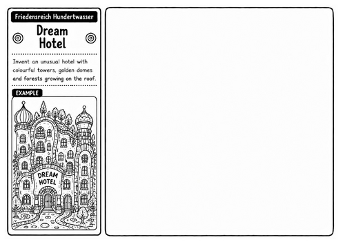 Dream Hotel | Friedensreich Hundertwasser Inspired Fantasy Architecture Activity