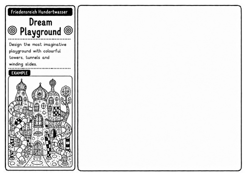 Dream Playground | Hundertwasser Inspired Creative Architecture Drawing Activity
