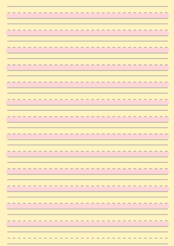 Read Write Inc handwriting style lines- blank- Jam sponge