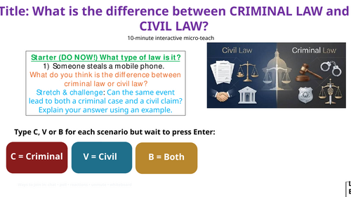What is the difference between criminal law and civil law? Law / Paralegal / Crime / Crimonology