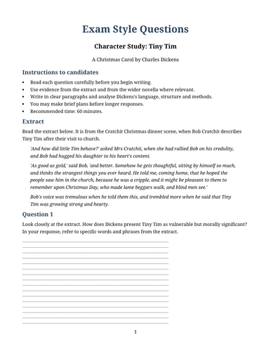A Christmas Carol – Tiny Tim