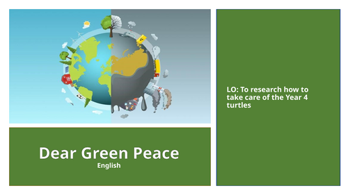 Dear Greenpeace Scheme of Work