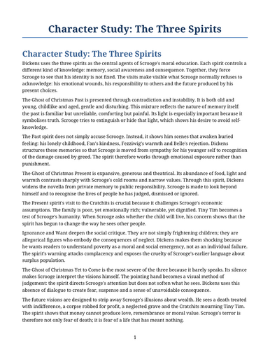 A Christmas Carol – Charles Dickens – Study Guide and Workbook