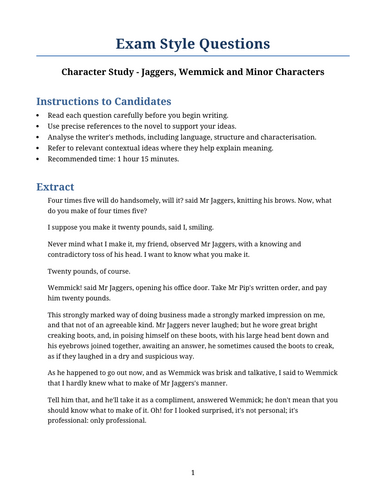 Great Expectations – Jaggers, Wemmick and Minor Characters