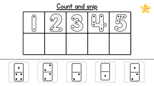Count and snip- Dominoes