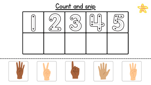 Count and snip- Fingers
