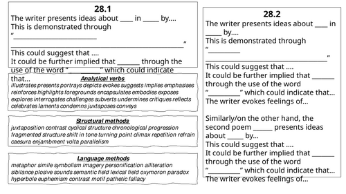 Literature paper 2 poetry section c 28.2