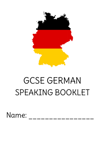 GCSE New Edexcel Spec Speaking Booklet