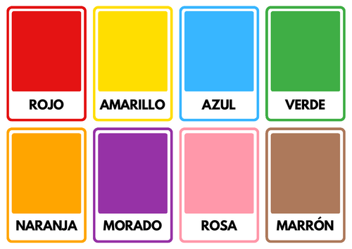 Spanish Colours | Classroom Display Poster