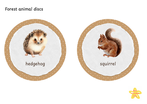 Forest animal discs