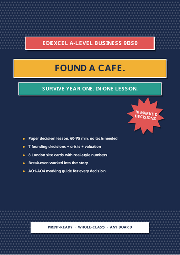 Found a Cafe | One-Lesson Business Start-Up Challenge