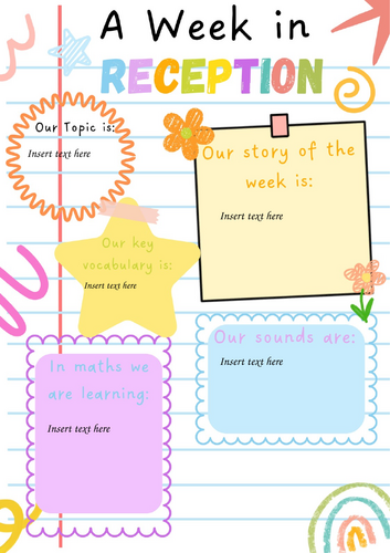 Parent's weekly update