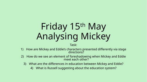 Analysing Mickey