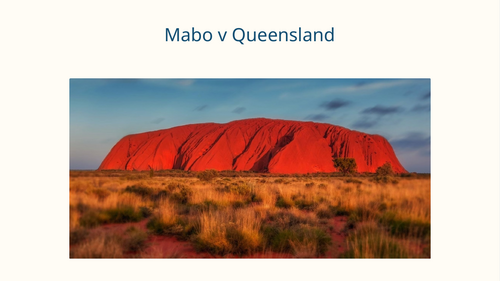 Eddie Mabo and Australian Land Rights Slideshow Presentation