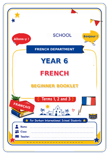 101-page Year 6 French Beginner Booklet