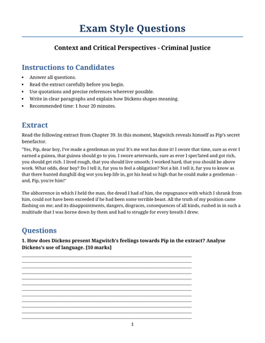 Great Expectations – Criminal Justice