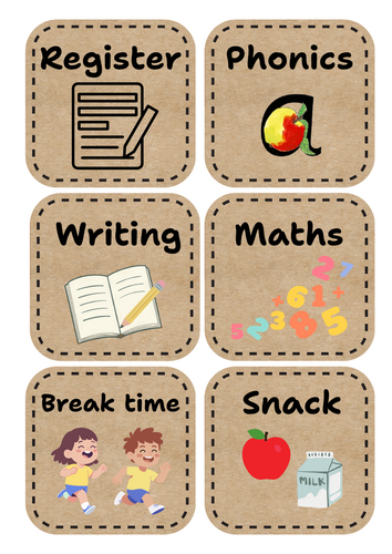 Visual timetable