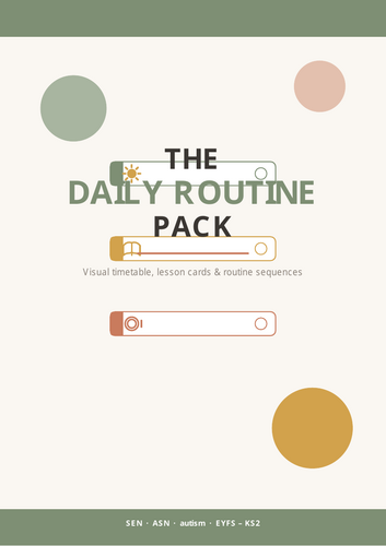 Daily Routine Pack — Visual Timetable, Lesson Cards & Routine Sequences | SEN / ASN / Autism