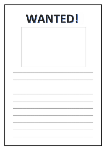 Blank Wanted poster