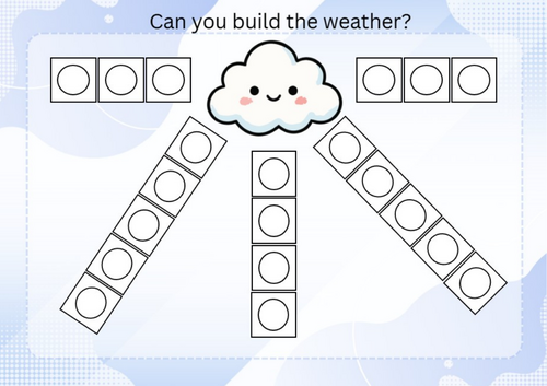 Build the weather - fine motor skills