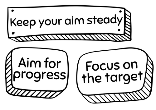 'Straight to the Point' Classroom Target Display